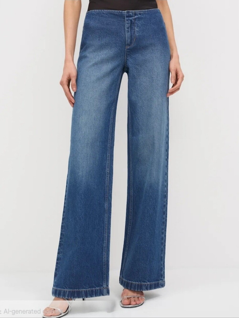 Reformation Talissa Low Rise Wide Leg Jeans Size 30 NWT $228 Stretch Pyramid